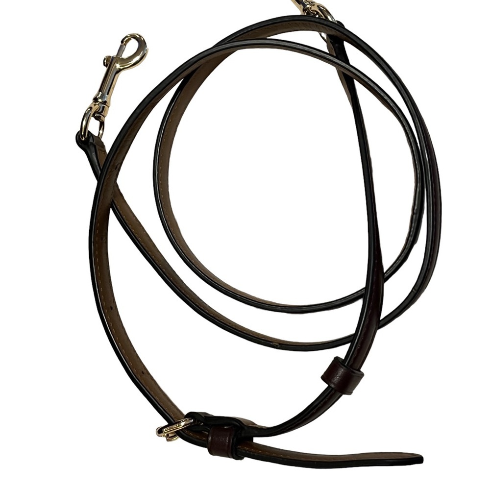 👜♥️ COACH Sierra Leather Satchel Handbag Black/Burgundy/Gold Tone Like New ❤️👜 - Picture 16 of 16